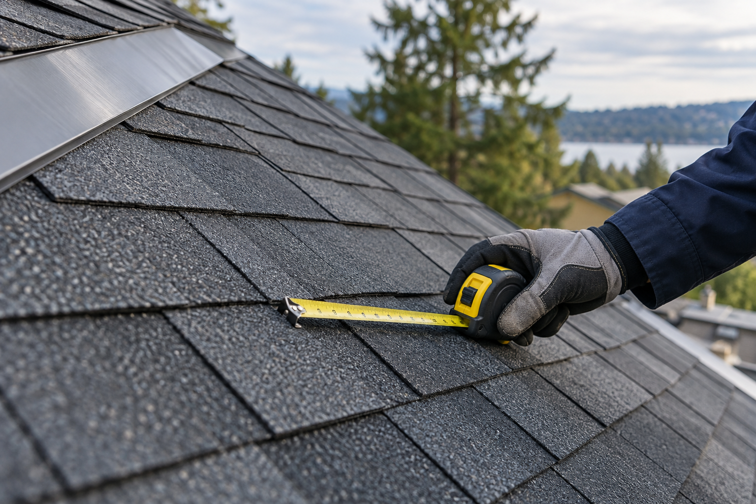Illustration of a roof inspection
